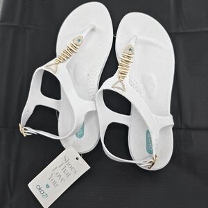 OkaB Ariel Salt Sandals NWT